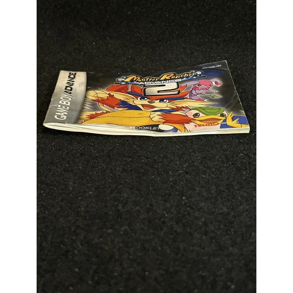 Game Boy Advance Monster Rancher Advance 2 Instruction Booklet Manual Only
